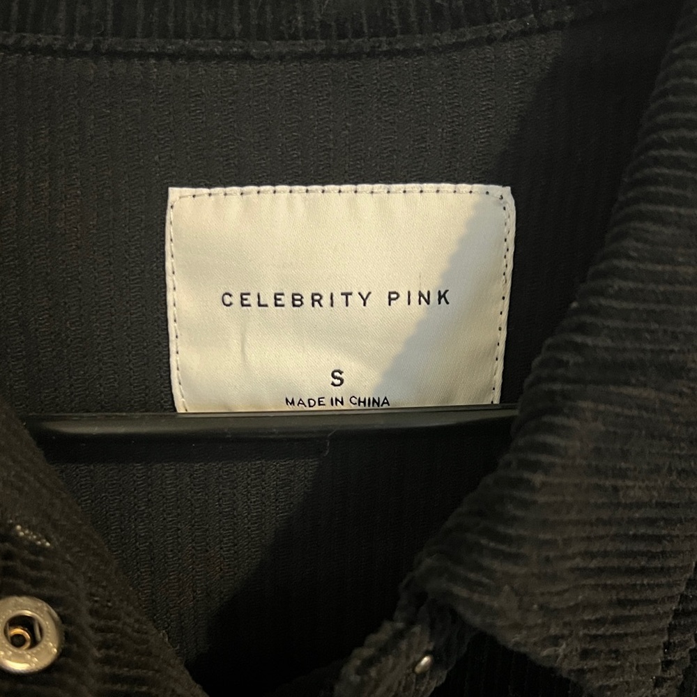 Celebrity Pink Black Corduroy Jean Jacket - Picture 2 of 6